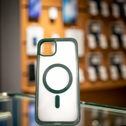 Cover trasparente iPhone 14 Plus MagSafe - Verde - MOKO