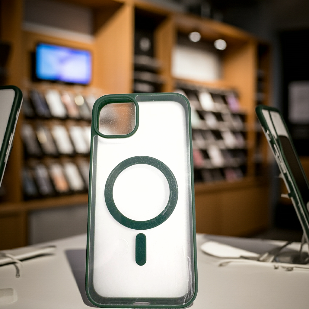 Cover trasparente iPhone 14 Plus MagSafe - Verde - MOKO