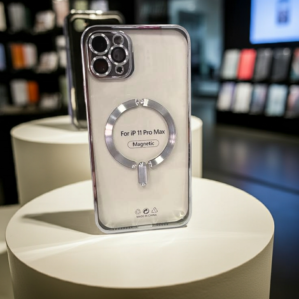 Cover Trasparente iPhone 11 Pro Max MagSafe - Argento - MOKO