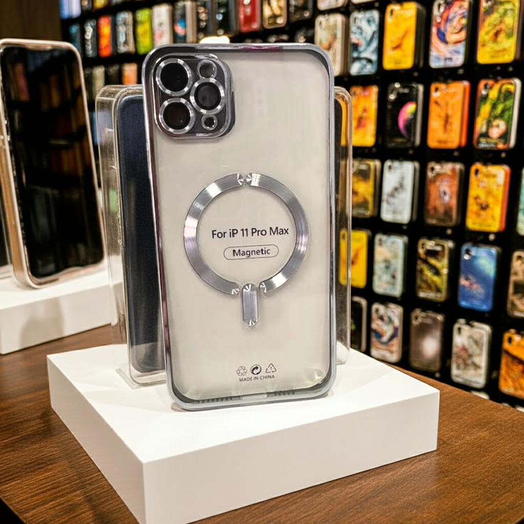 Cover Trasparente iPhone 11 Pro Max MagSafe - Argento - MOKO