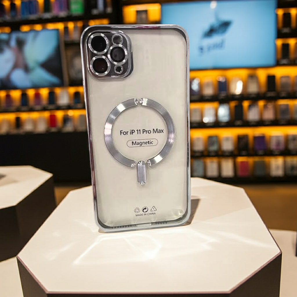 Cover Trasparente iPhone 11 Pro Max MagSafe - Argento - MOKO