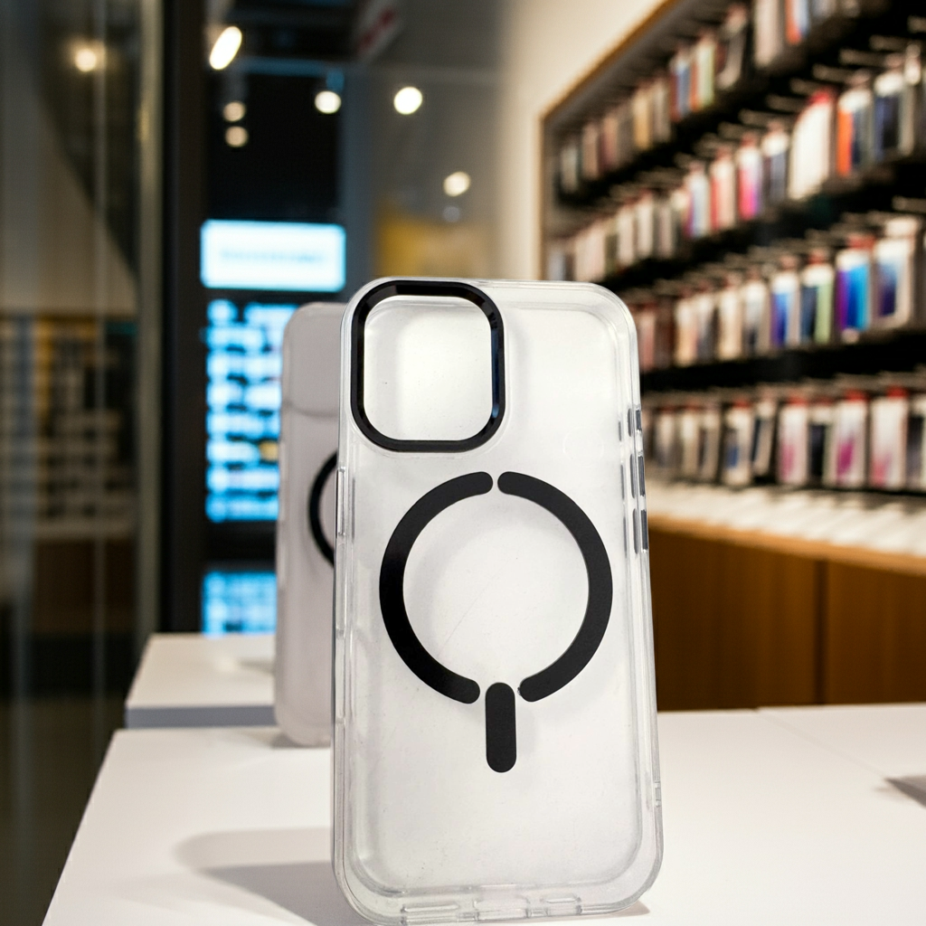 Cover trasparente iPhone 16 Pro MagSafe - Nero - MOKO