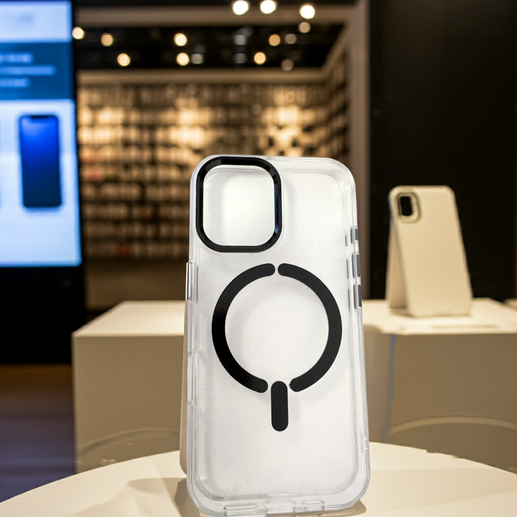 Cover trasparente iPhone 16 Pro MagSafe - Nero - MOKO