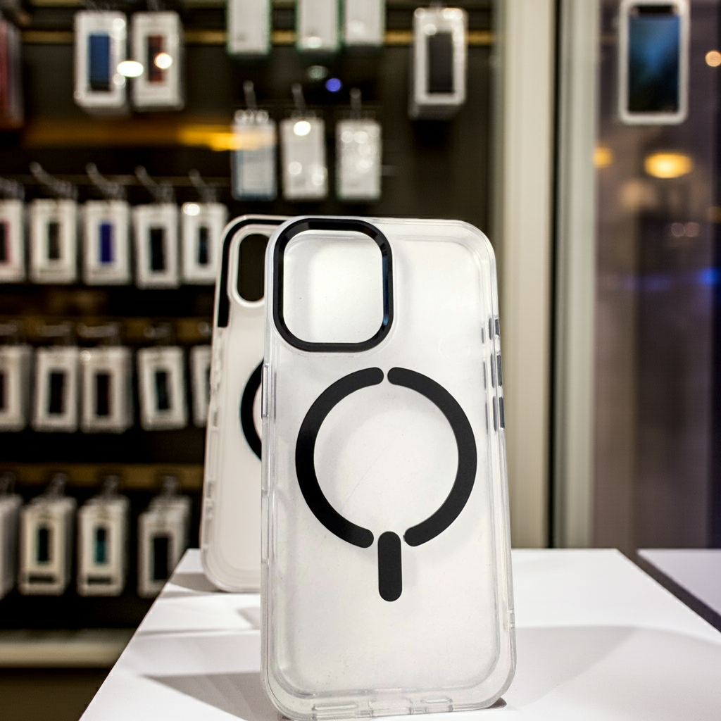 Cover trasparente iPhone 16 Pro MagSafe - Nero - MOKO