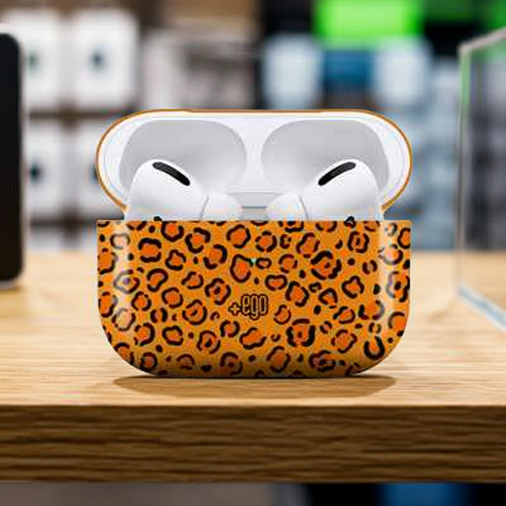 Custodia TPU Airpods Pro Savana Leopard - Custodia auricolari Leopardo - MOKO