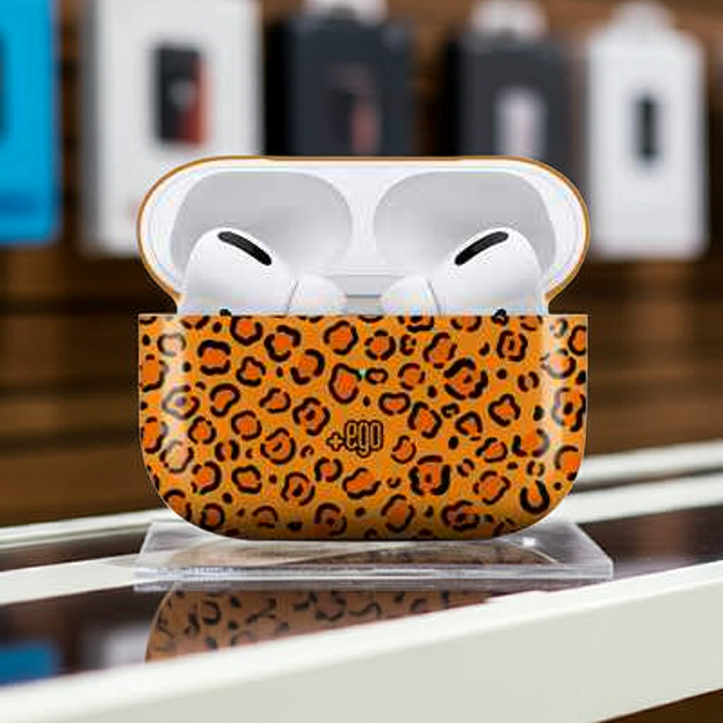 Custodia TPU Airpods Pro Savana Leopard - Custodia auricolari Leopardo - MOKO