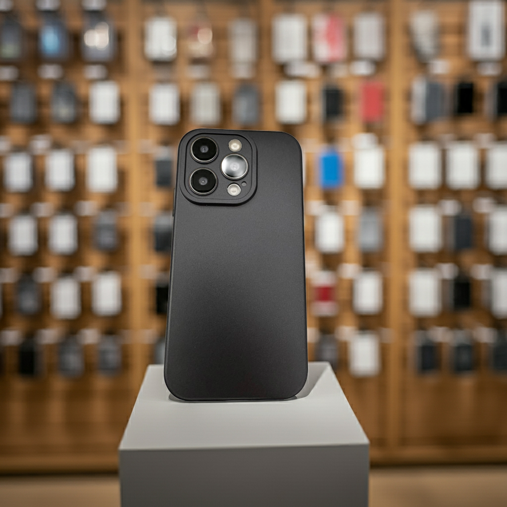 Cover colorata Iphone 15 Pro nero - MOKO