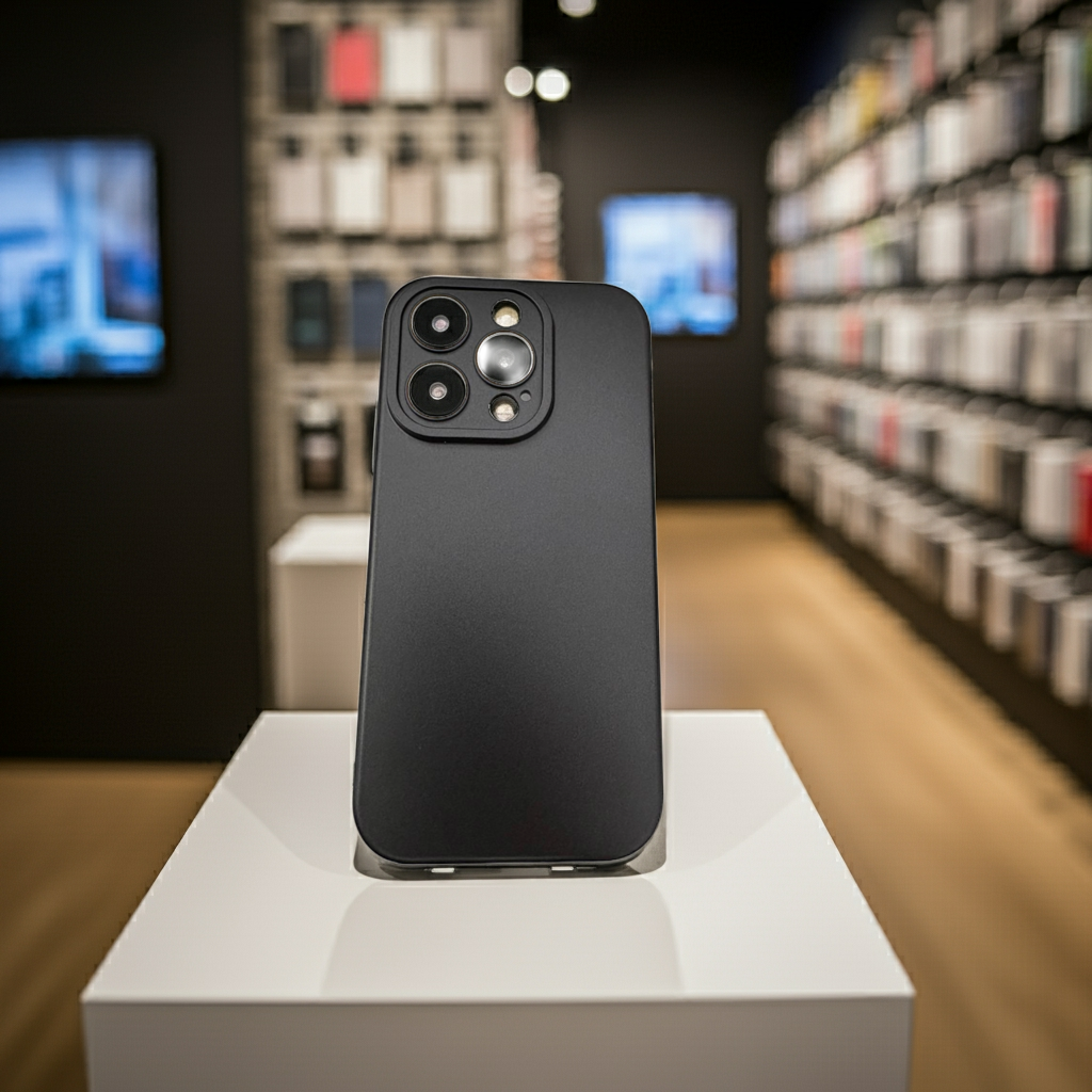 Cover colorata Iphone 15 Pro nero - MOKO