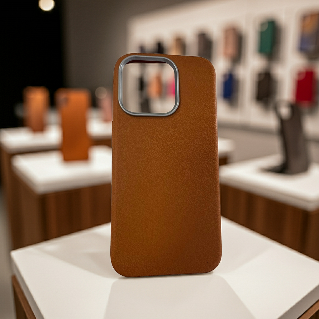 Cover colorata per iPhone 15 Pro - Marrone Elegante e Protettiva - MOKO