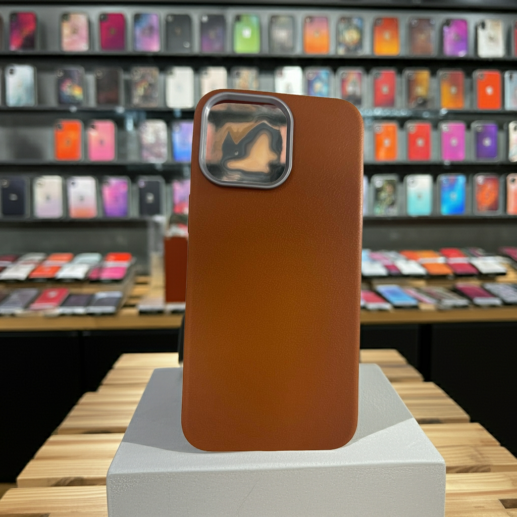 Cover iPhone 15 Pro Max marrone - Protezione elegante e colorata - MOKO