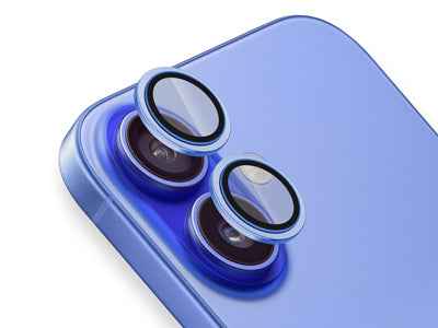 Protezione Fotocamera Blu per iPhone 16/16 Plus - Sicurezza e Stile per la Tua Fotocamera - MOKO