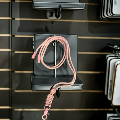 Cordino smartphone rosa chiaro con linguetta larga - MOKO