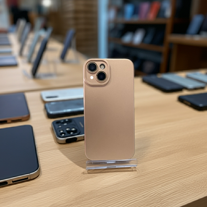 Cover colorata iPhone 15 oro - Protezione elegante e vibrante per il tuo smartphone - MOKO
