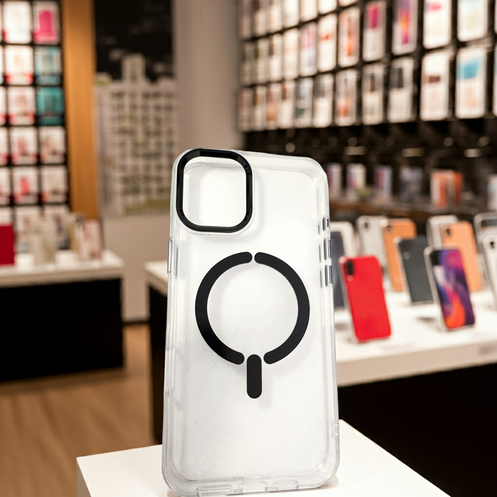 Cover trasparente per iPhone 16 Plus MagSafe - Nero - MOKO