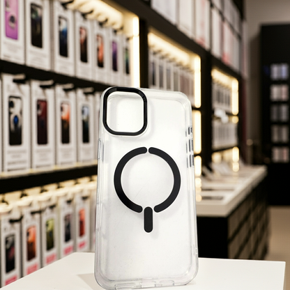 Cover trasparente per iPhone 16 Plus MagSafe - Nero - MOKO