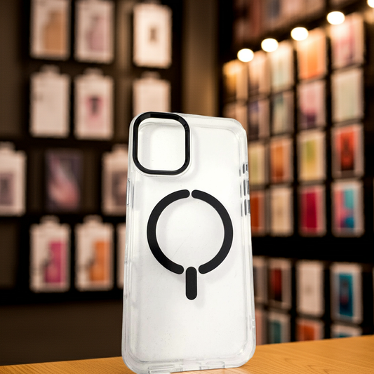 Cover trasparente per iPhone 16 Plus MagSafe - Nero - MOKO