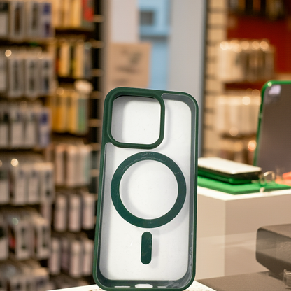 Cover trasparente iPhone 15 Pro MagSafe - Verde - MOKO
