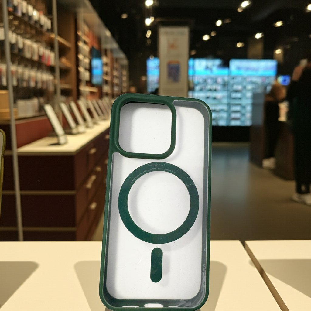 Cover trasparente iPhone 15 Pro MagSafe - Verde - MOKO