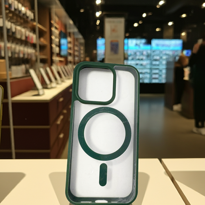 Cover trasparente iPhone 15 Pro MagSafe - Verde - MOKO
