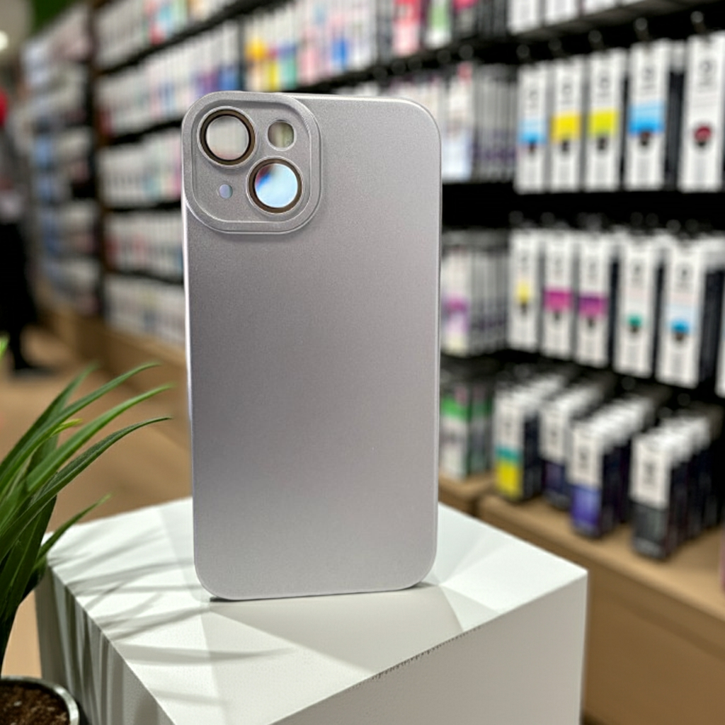 Cover colorata Iphone 15 argento - MOKO