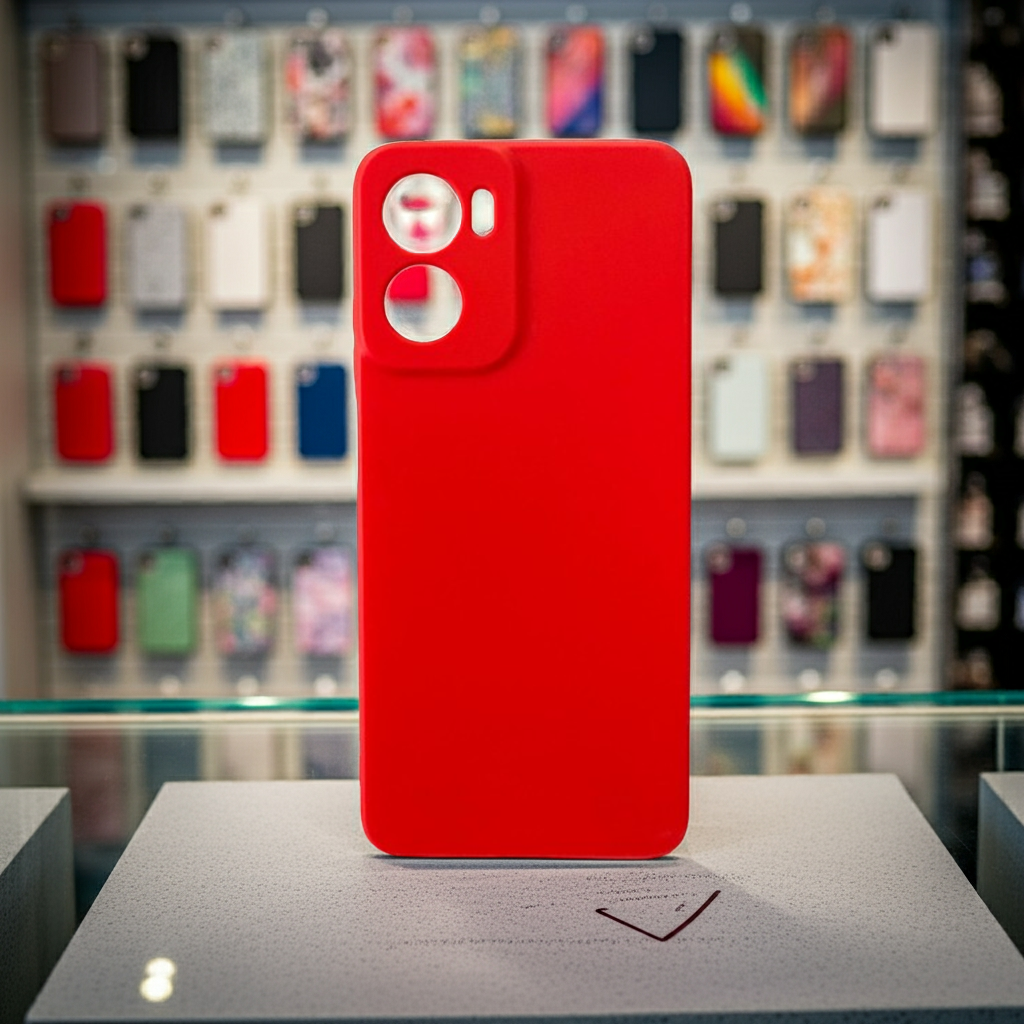 Cover colorata Motorola G05 rosso - MOKO