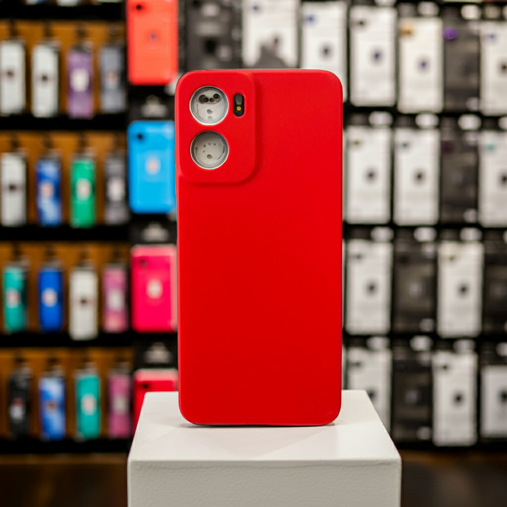 Cover colorata Motorola G05 rosso - MOKO