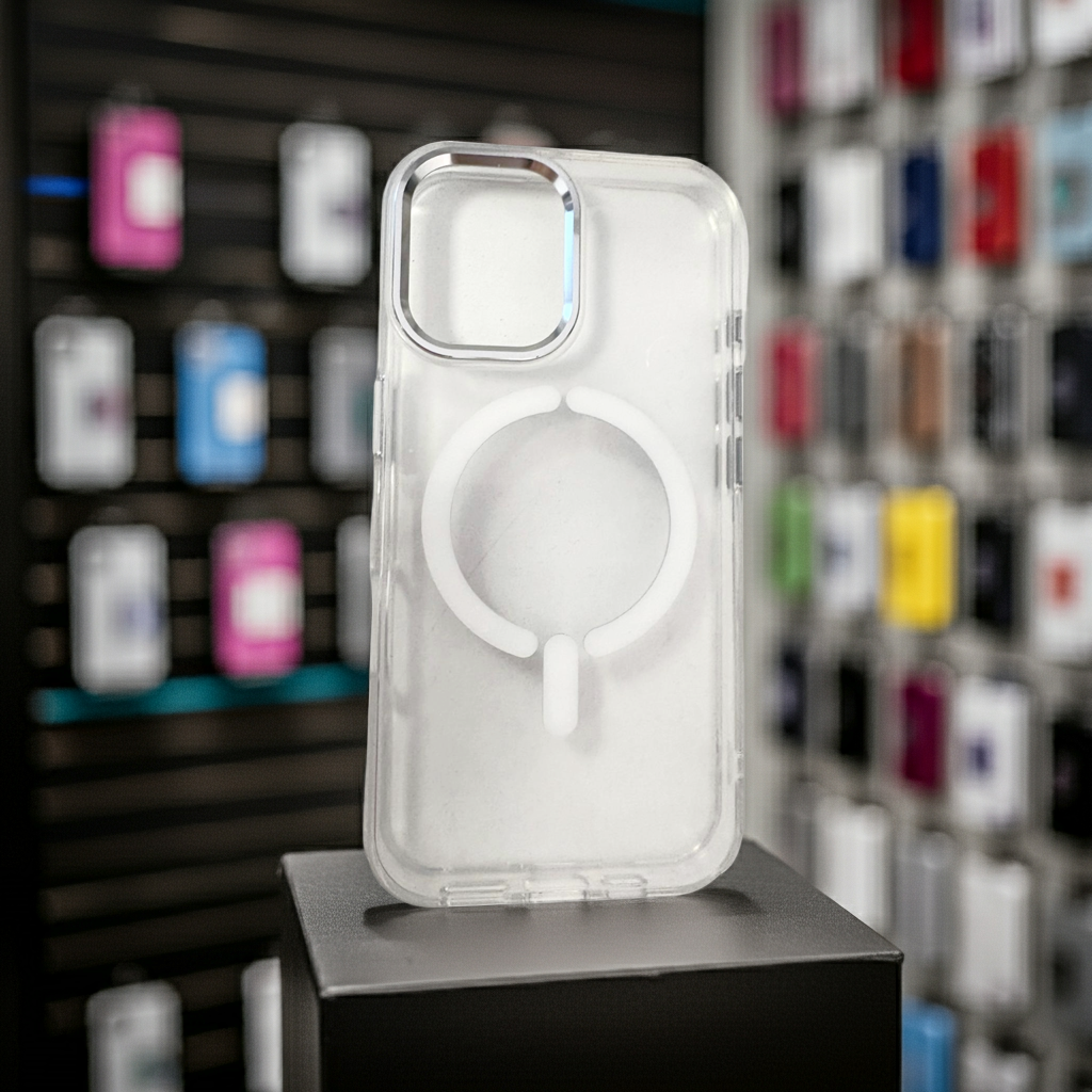 Cover trasparente magsafe Iphone 16- bianco - MOKO