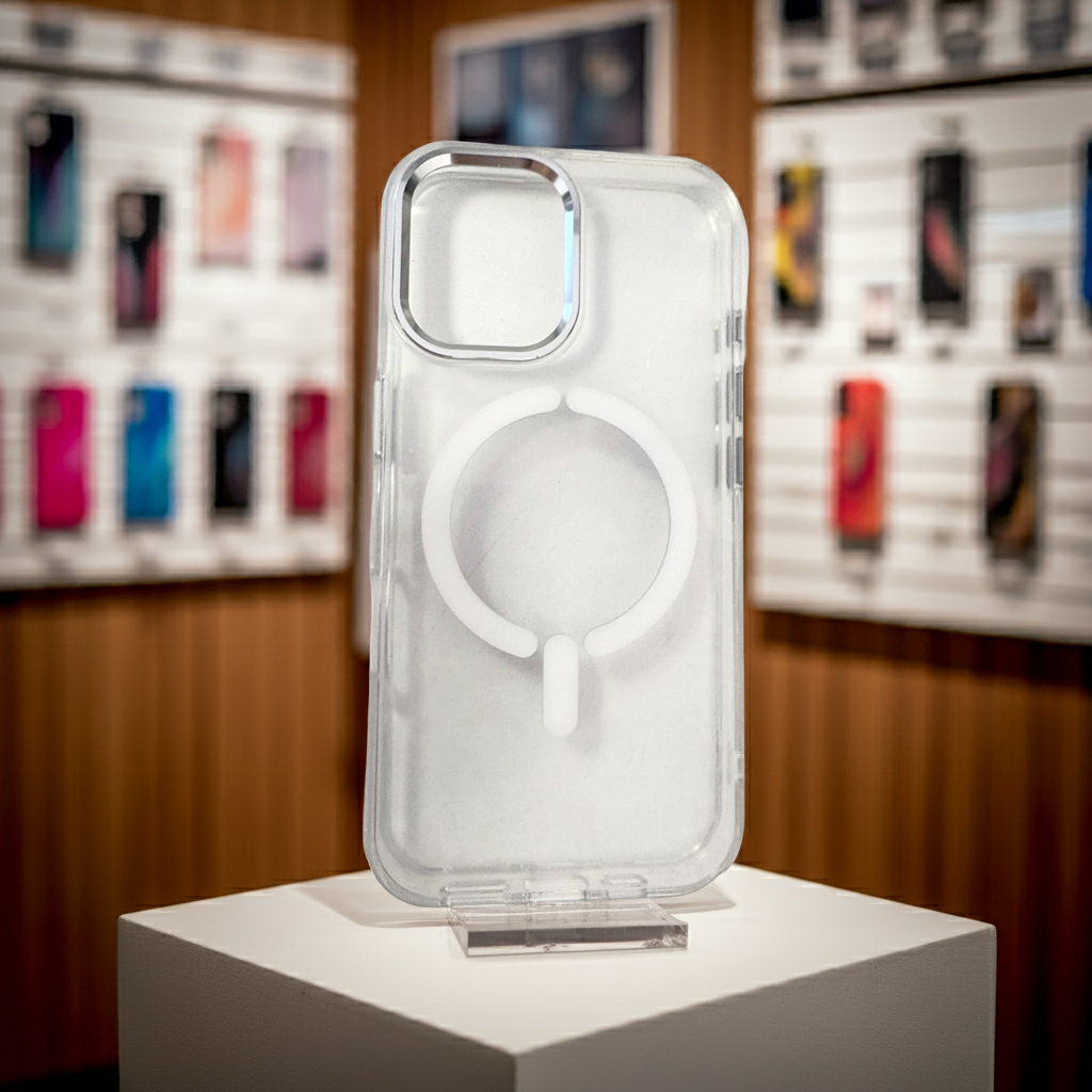 Cover trasparente magsafe Iphone 16- bianco - MOKO