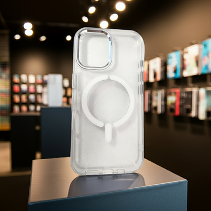 Cover trasparente magsafe Iphone 16- bianco - MOKO