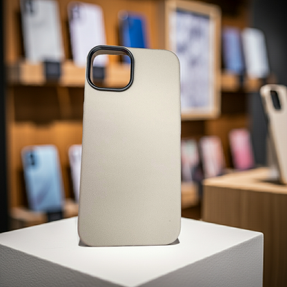 Cover iPhone 13 14 bianco beige - Protezione elegante e resistente - MOKO