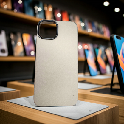 Cover iPhone 13 14 bianco beige - Protezione elegante e resistente - MOKO