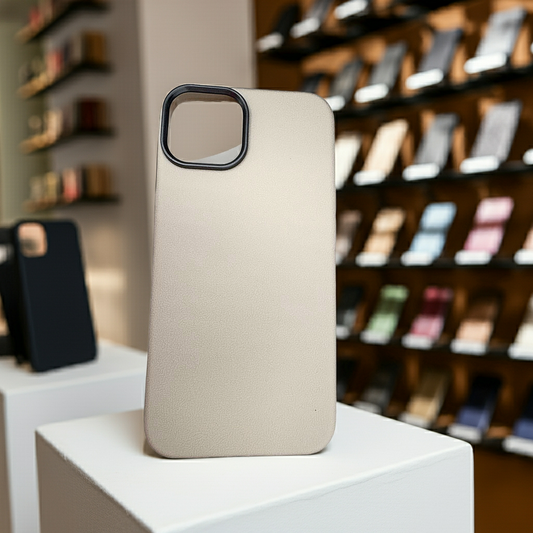 Cover iPhone 13 14 bianco beige - Protezione elegante e resistente - MOKO