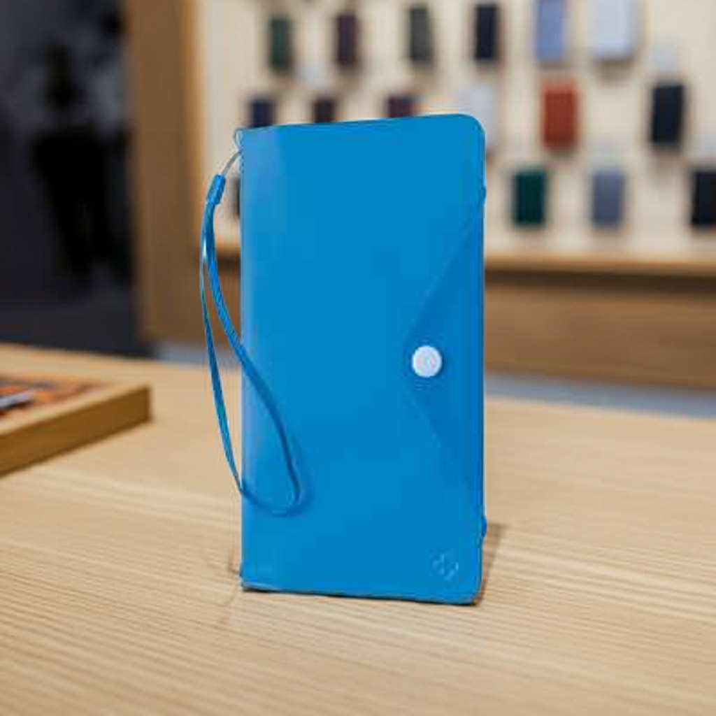 Portafoglio Impermeabile Blu Chiaro: Eleganza e Praticità nella Water Clutch - MOKO