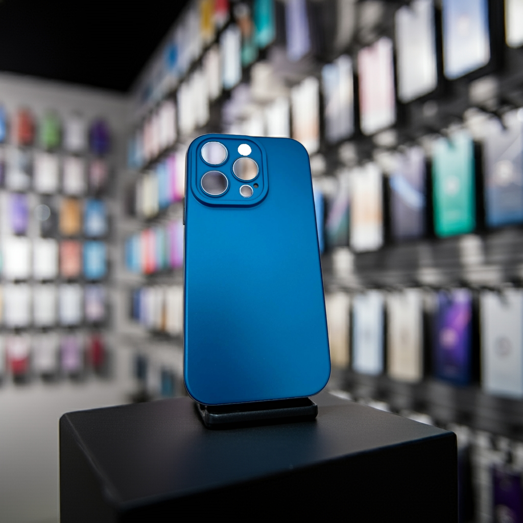 Cover colorata iPhone 14 Pro blu - Protezione e Stile per il Tuo Telefono - MOKO