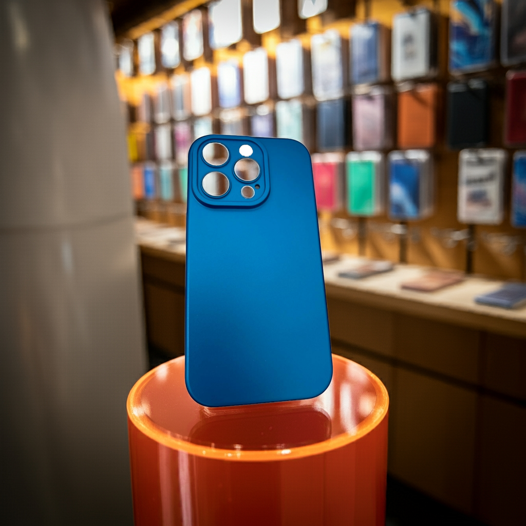 Cover colorata iPhone 14 Pro blu - Protezione e Stile per il Tuo Telefono - MOKO