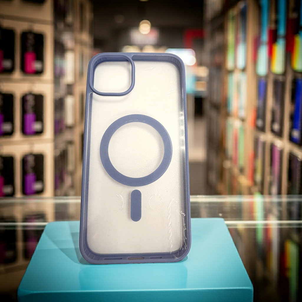 Cover trasparente magsafe Iphone 14 Plus- azzurro - MOKO