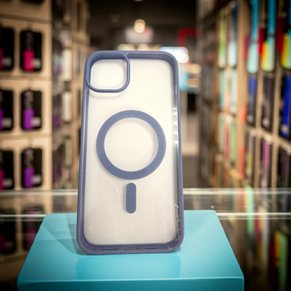 Cover trasparente magsafe Iphone 14 Plus- azzurro - MOKO