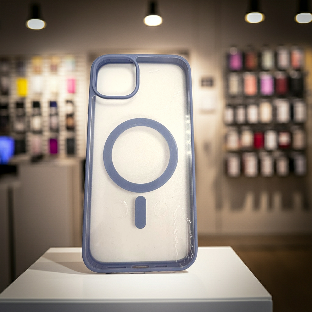 Cover trasparente magsafe Iphone 14 Plus- azzurro - MOKO