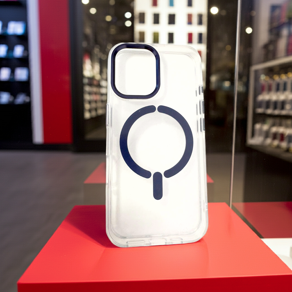Cover Magsafe iPhone 16 blu - Trasparente e Protettiva - MOKO