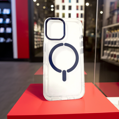 Cover Magsafe iPhone 16 blu - Trasparente e Protettiva - MOKO