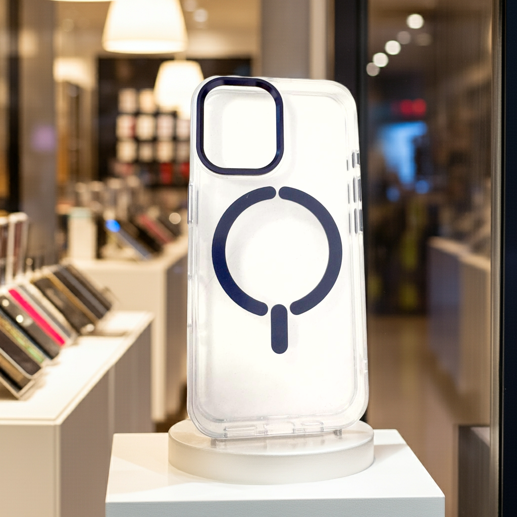 Cover Magsafe iPhone 16 blu - Trasparente e Protettiva - MOKO