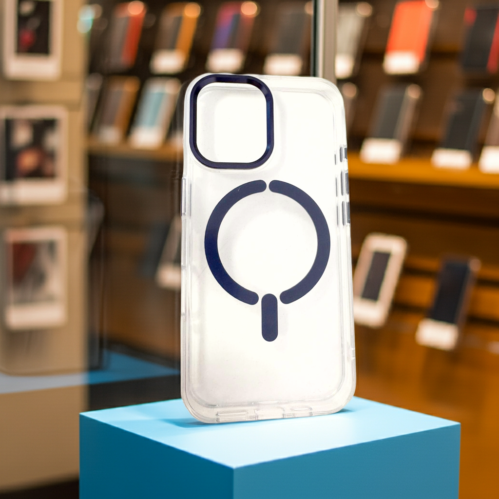 Cover Magsafe iPhone 16 blu - Trasparente e Protettiva - MOKO