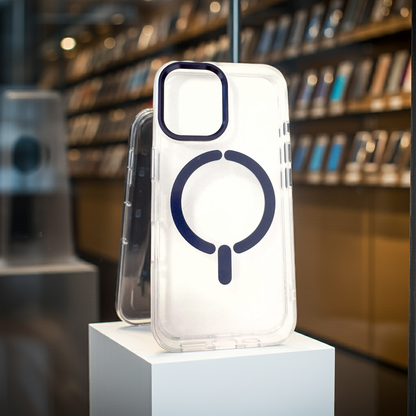 Cover Magsafe iPhone 16 blu - Trasparente e Protettiva - MOKO