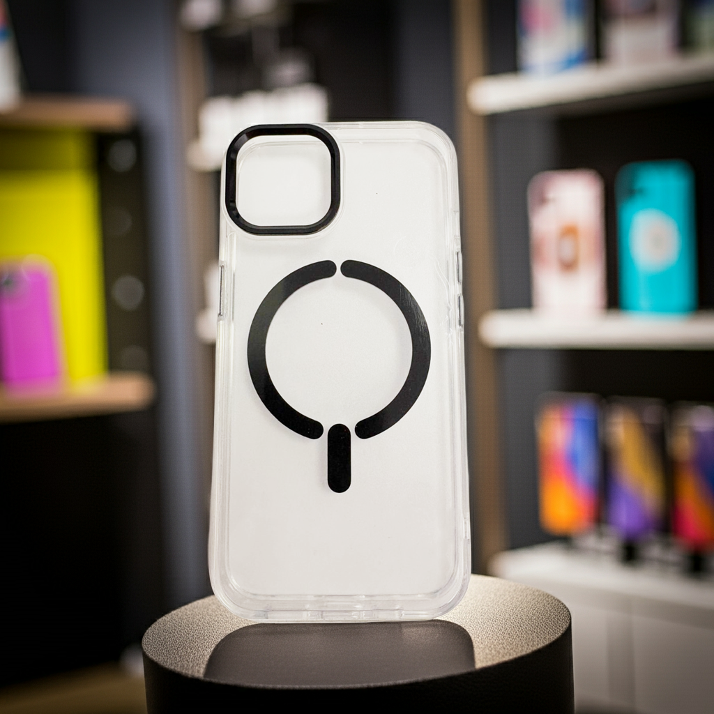 Cover trasparente magsafe Iphone 13/14-nero - MOKO