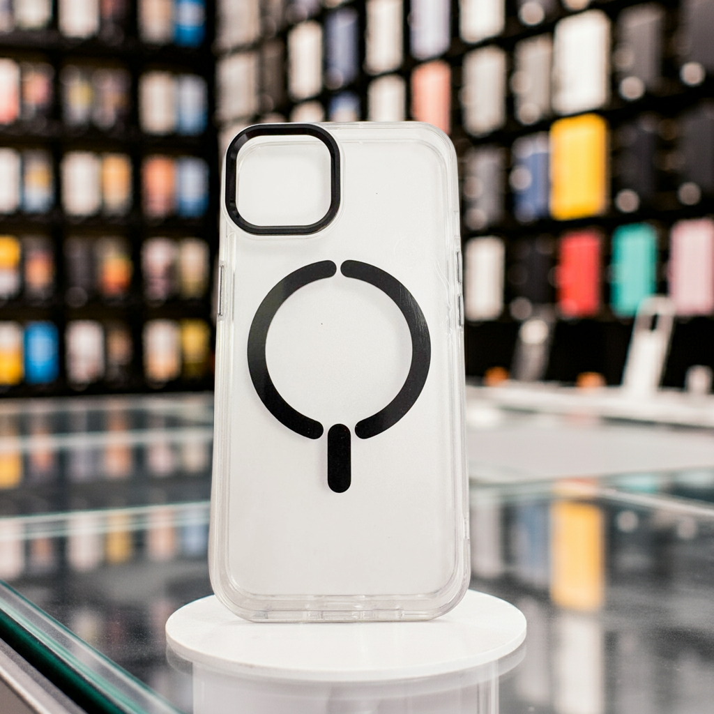 Cover trasparente magsafe Iphone 13/14-nero - MOKO