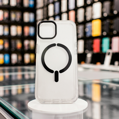 Cover trasparente magsafe Iphone 13/14-nero - MOKO