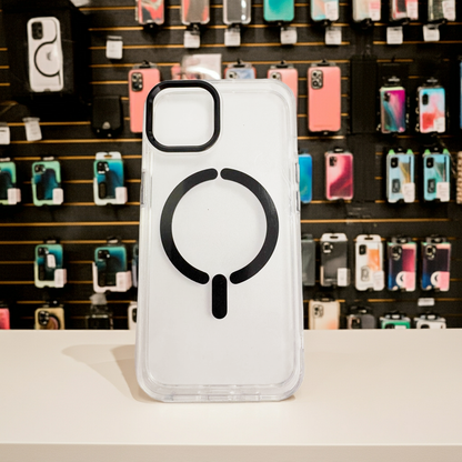 Cover trasparente magsafe Iphone 13/14-nero - MOKO