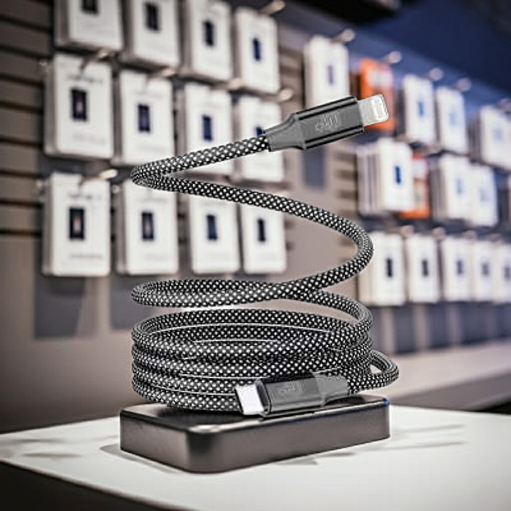 Cavo di ricarica lightning antipiega e antigroviglio per un utilizzo senza stress - MOKO