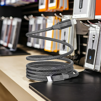 Cavo di ricarica lightning antipiega e antigroviglio per un utilizzo senza stress - MOKO