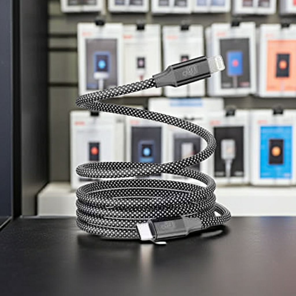 Cavo di ricarica lightning antipiega e antigroviglio per un utilizzo senza stress - MOKO